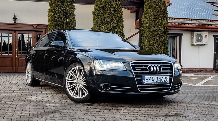 Audi A8 cena 110000 przebieg: 213000, rok produkcji 2013 z Woźniki małe 529